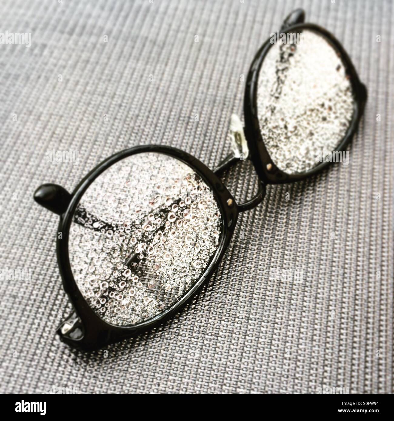 Wet eye glasses Stock Photo Alamy