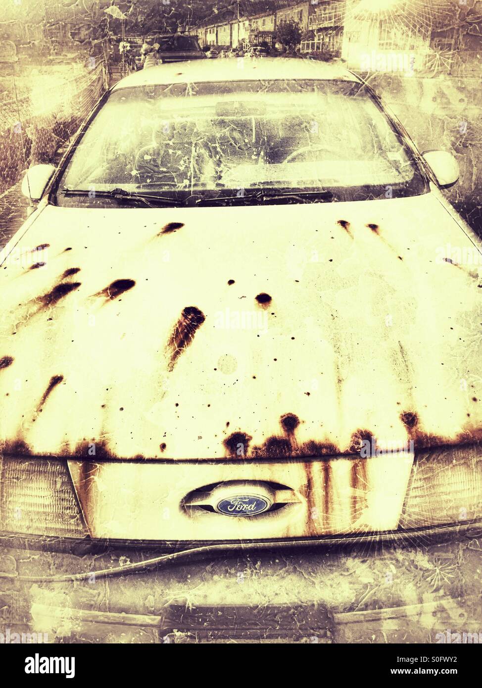 Pacific coast salt water damage Stock Photo Alamy