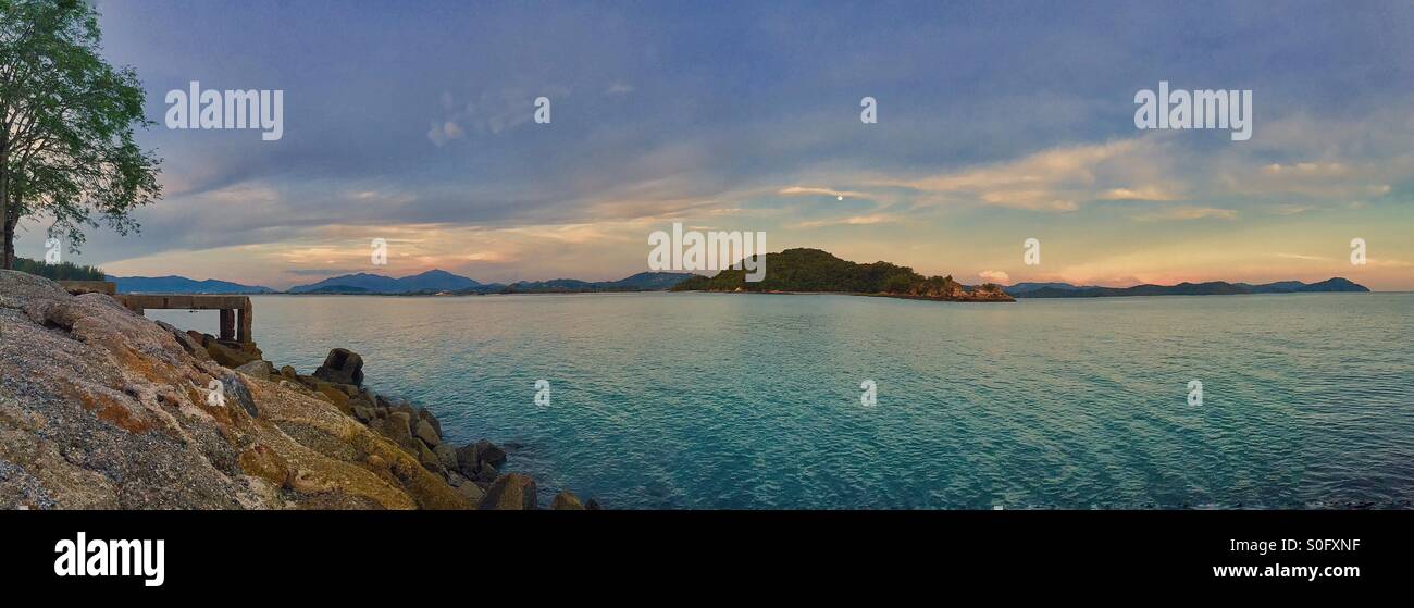 Langkawi island panorama. - Smartphone Captured Stock Image