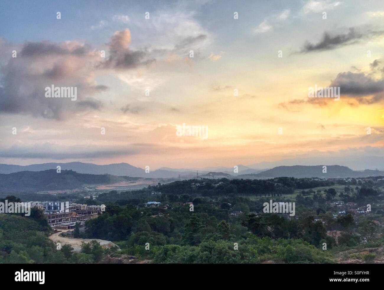 Cold morning pre sunrise. - Smartphone Captured Stock Image