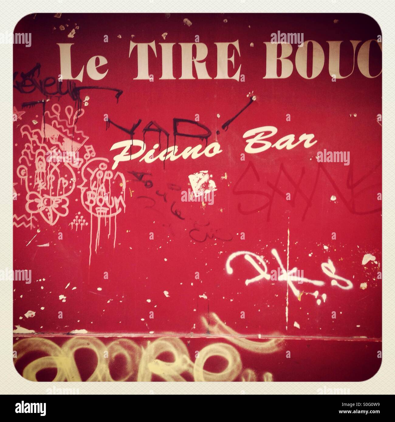 Piano Bar - Smartphone Captured Stock Image