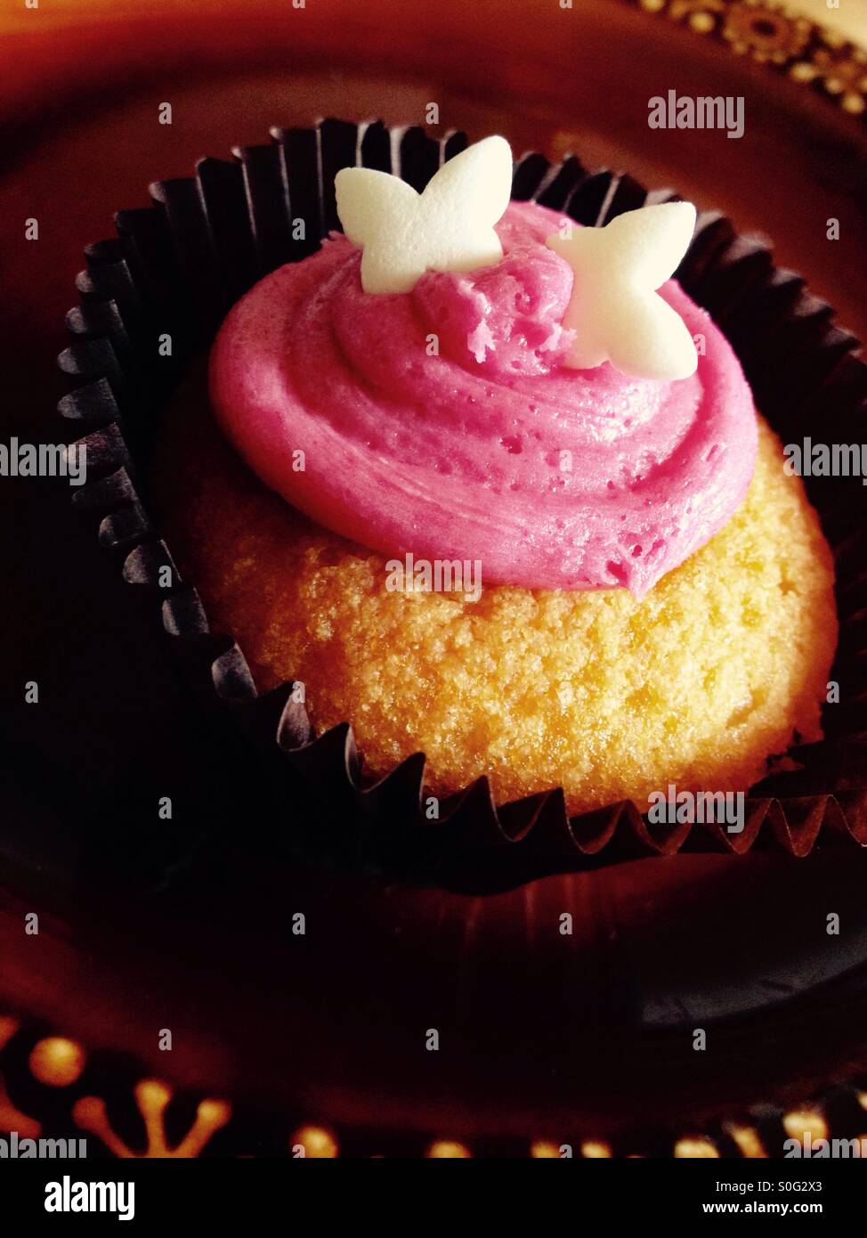 Decorated cupcake - Smartphone Captured Stock Image