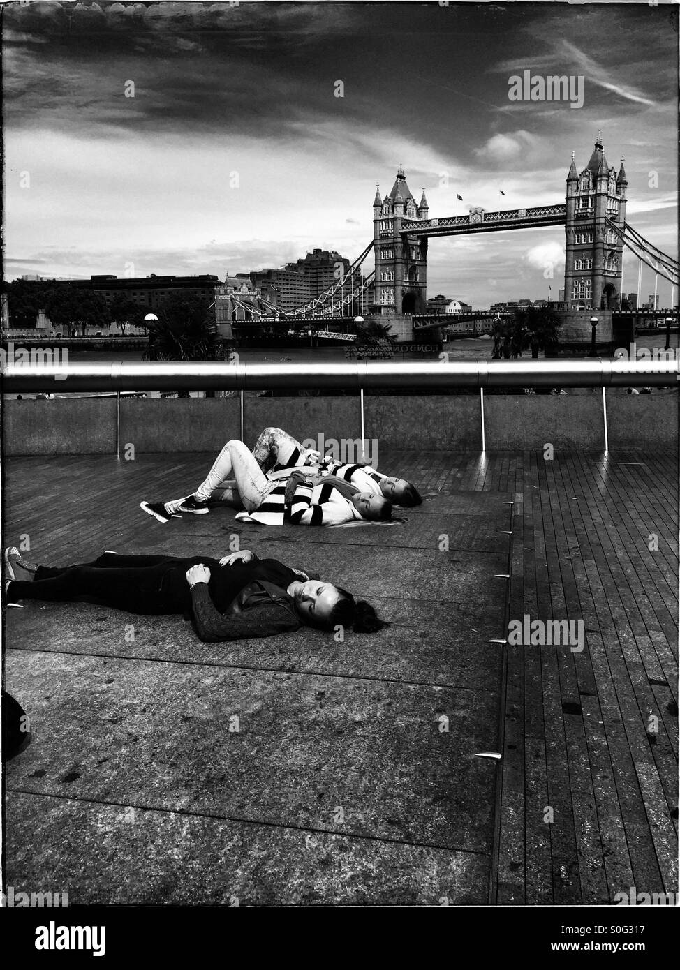 Summer in London. - Smartphone Captured Stock Image