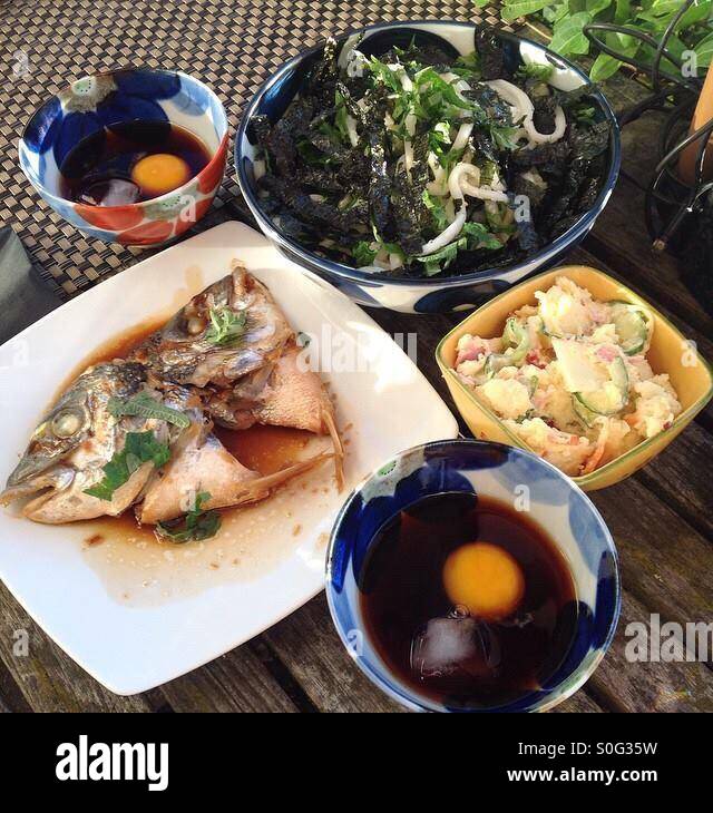 Japanese food - Smartphone Captured Stock Image