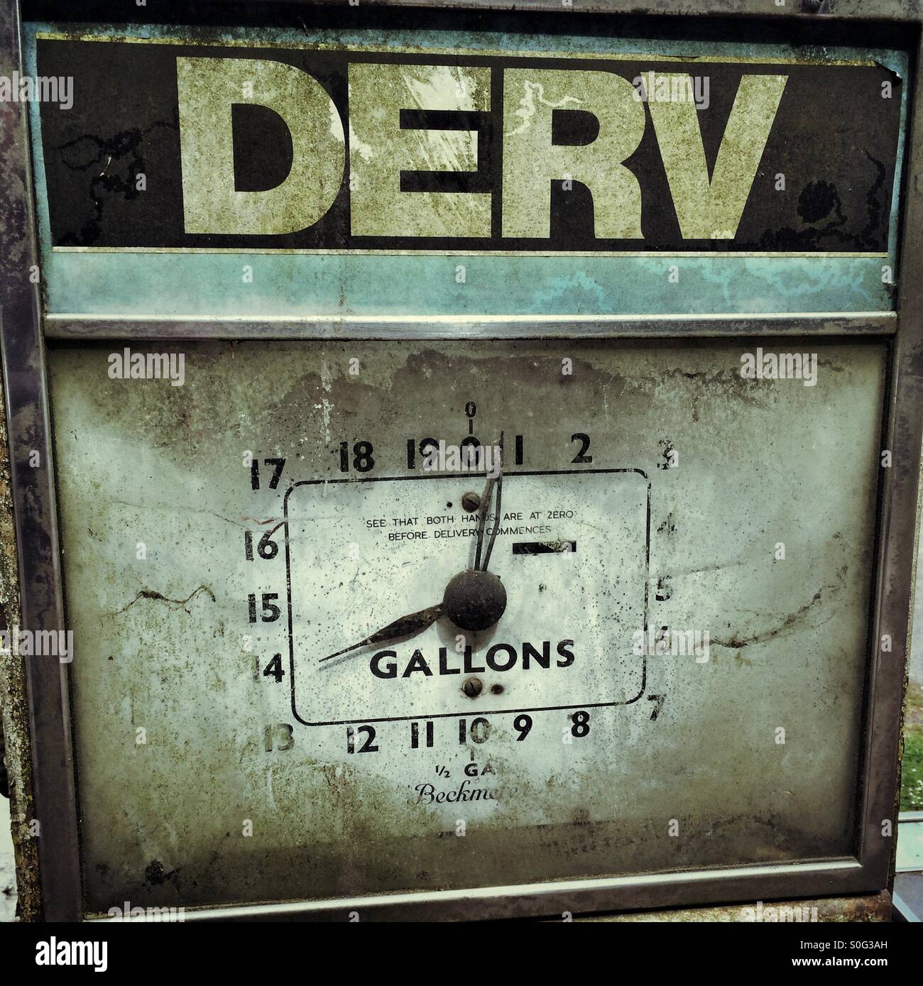 An unused Derv petrol pump - Smartphone Captured Stock Image