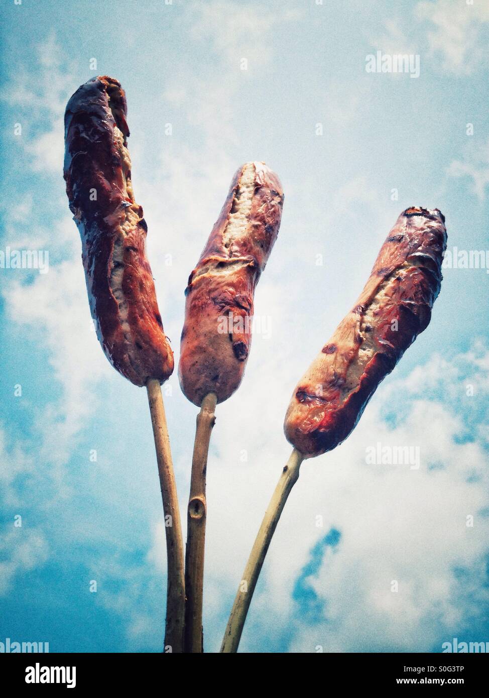 Sausages - Smartphone Captured Stock Image
