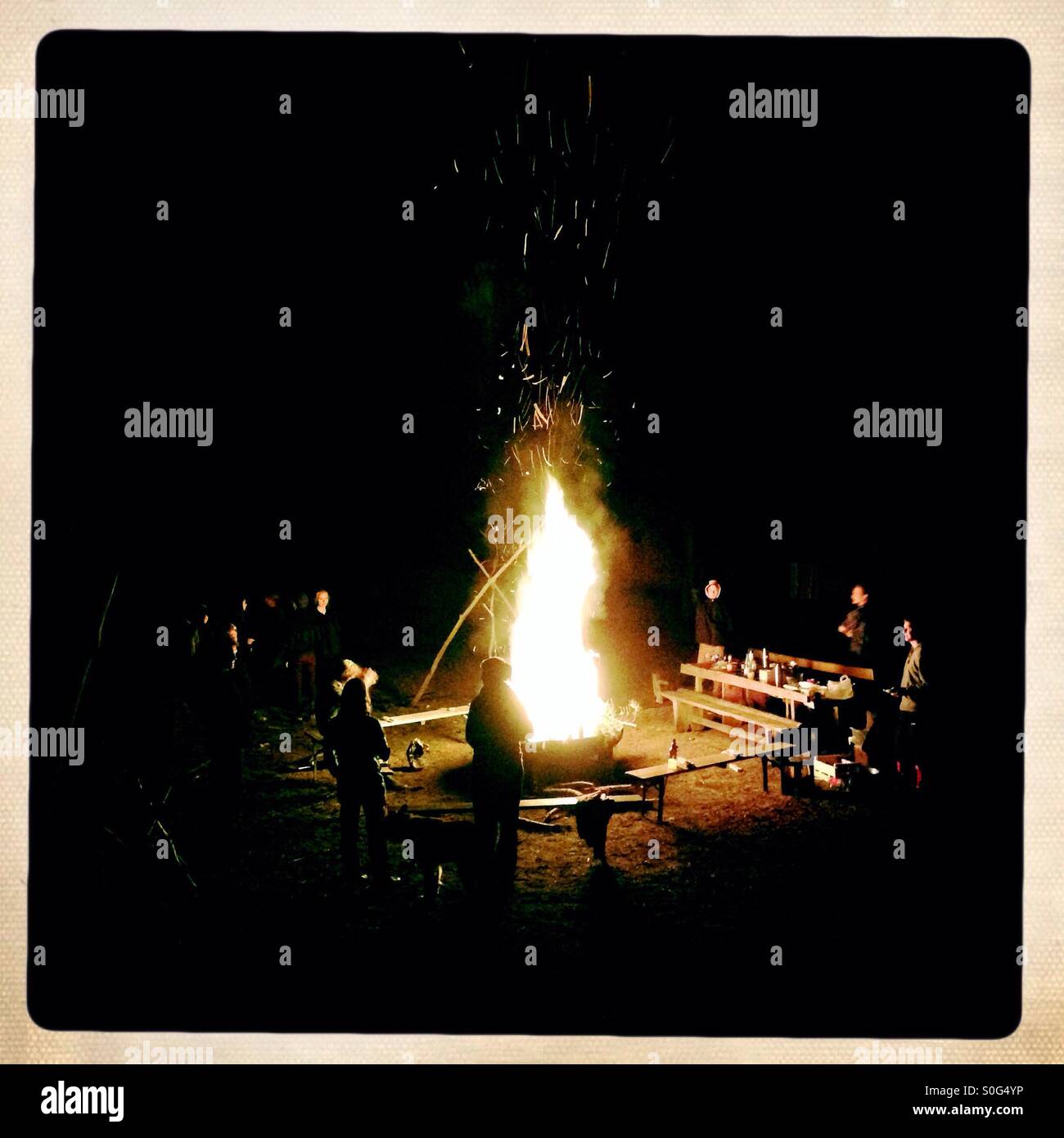 Bonfire - Smartphone Captured Stock Image