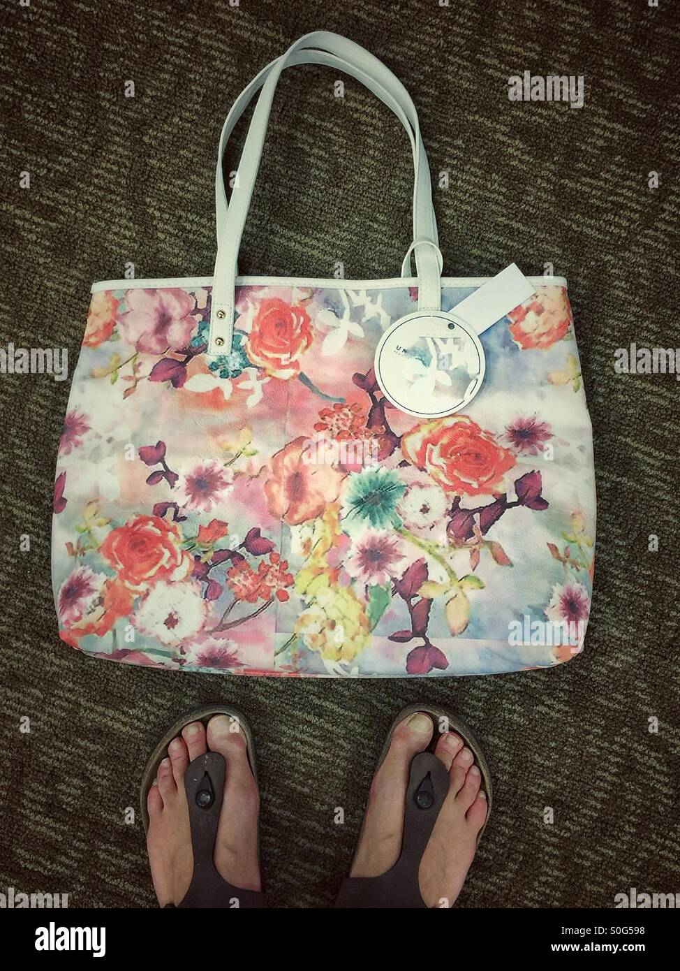 Shopping choices - Smartphone Captured Stock Image