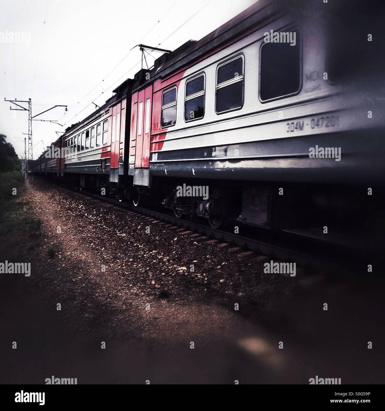 passenger train - Smartphone Captured Stock Image