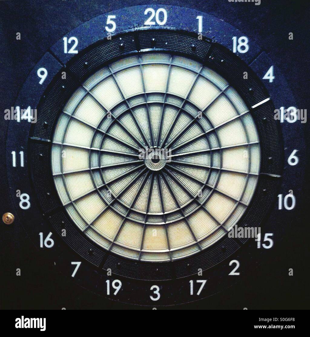 Target before the game - Smartphone Captured Stock Image