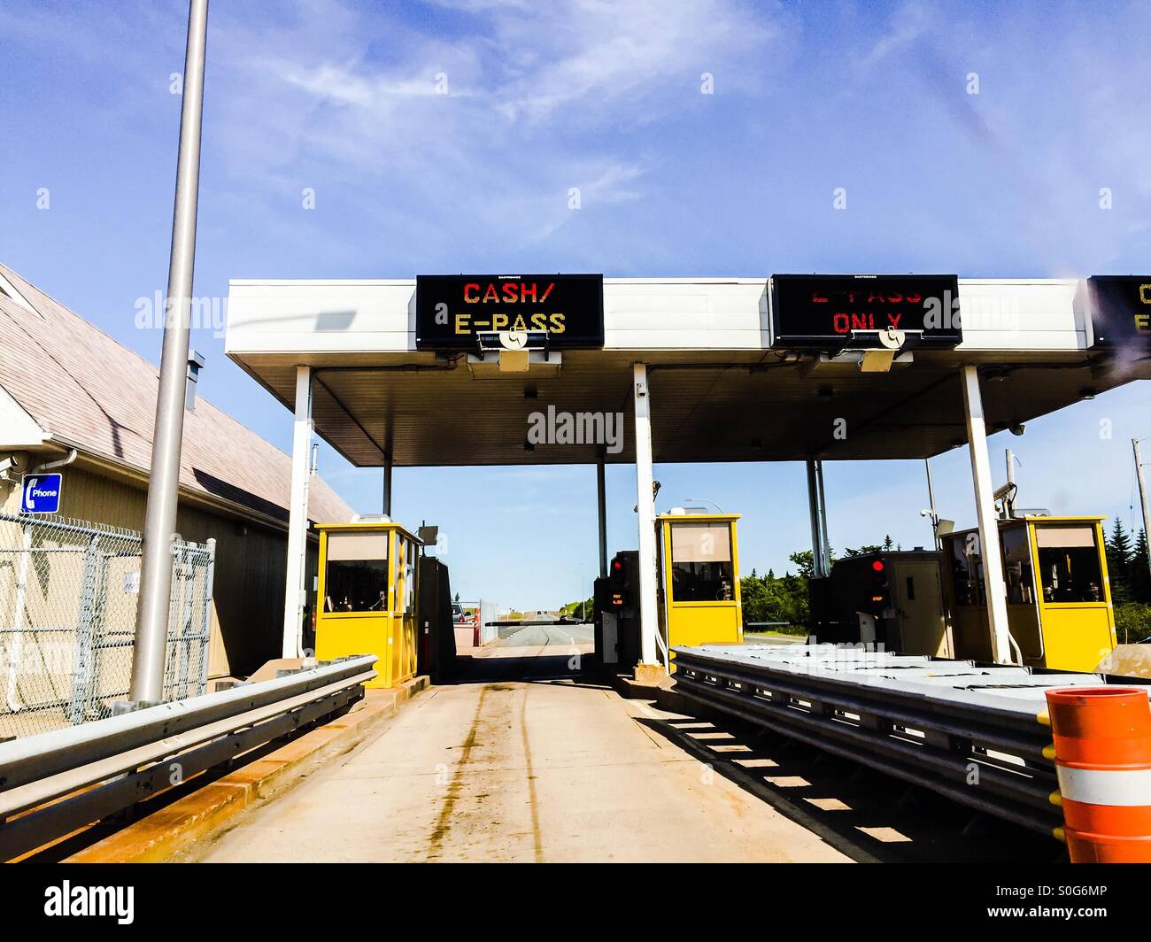Toll Booth - Smartphone Captured Stock Image