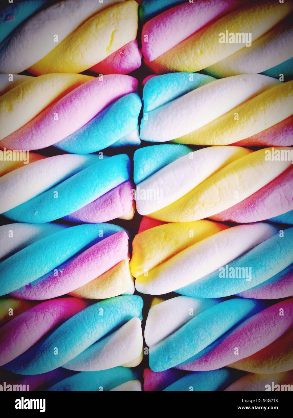 Colorful marshmallow - Smartphone Captured Stock Image