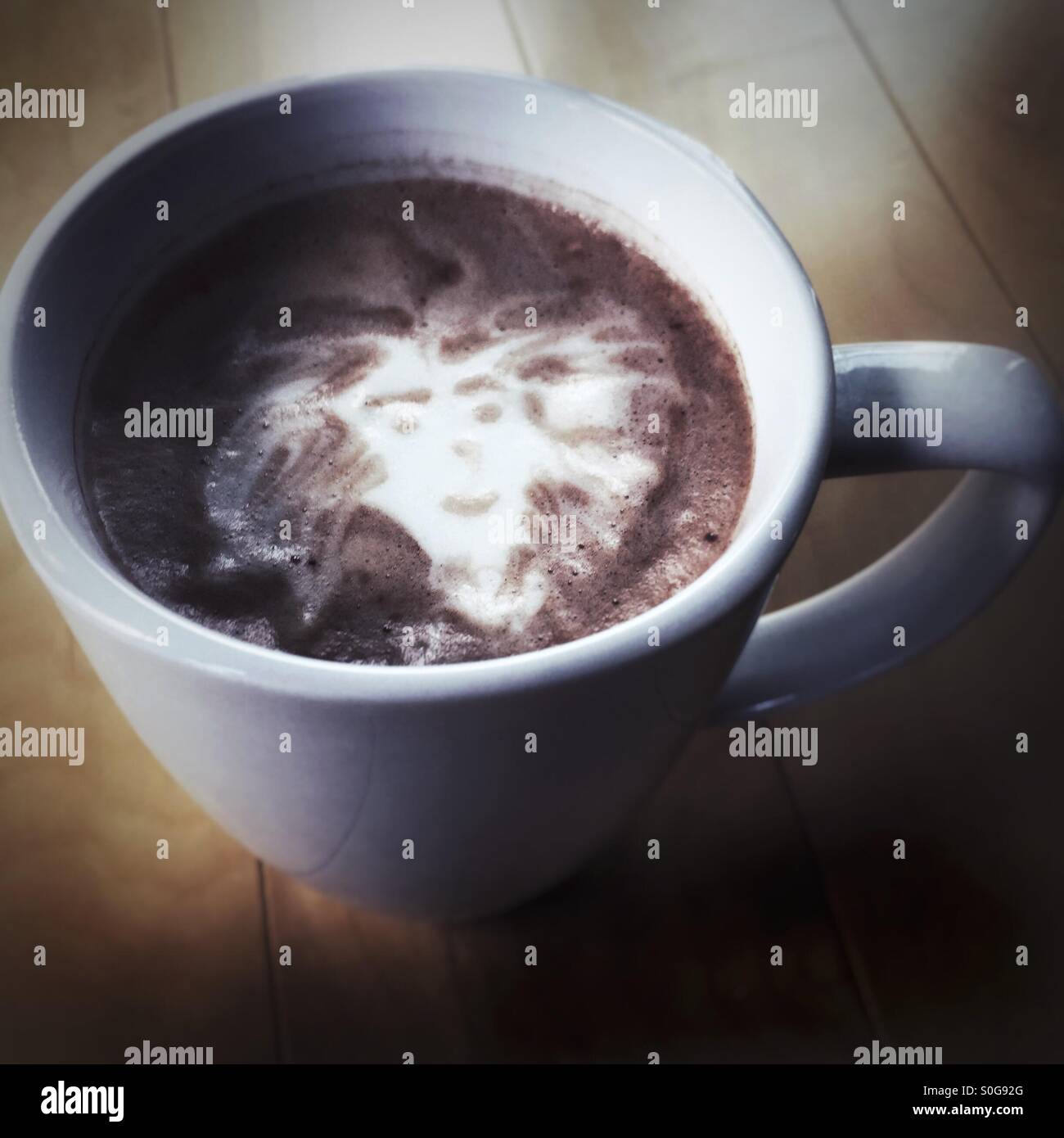 Coffee portrait - Smartphone Captured Stock Image