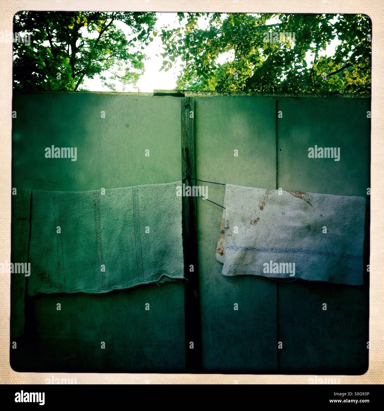 Wash cloths - Smartphone Captured Stock Image