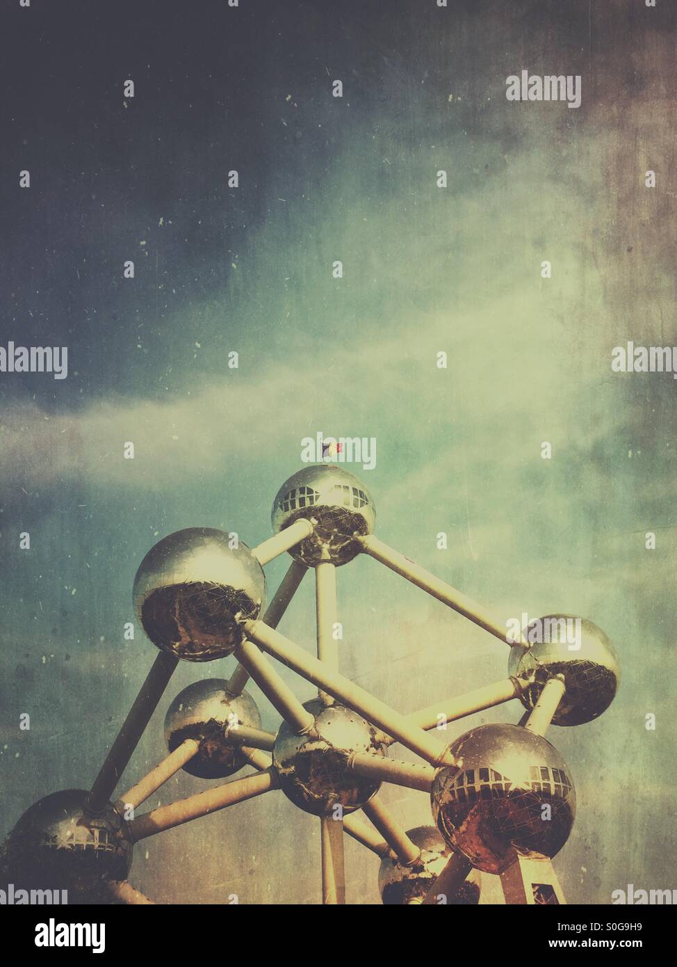The Atomium, Brussels, Belgium - Smartphone Captured Stock Image