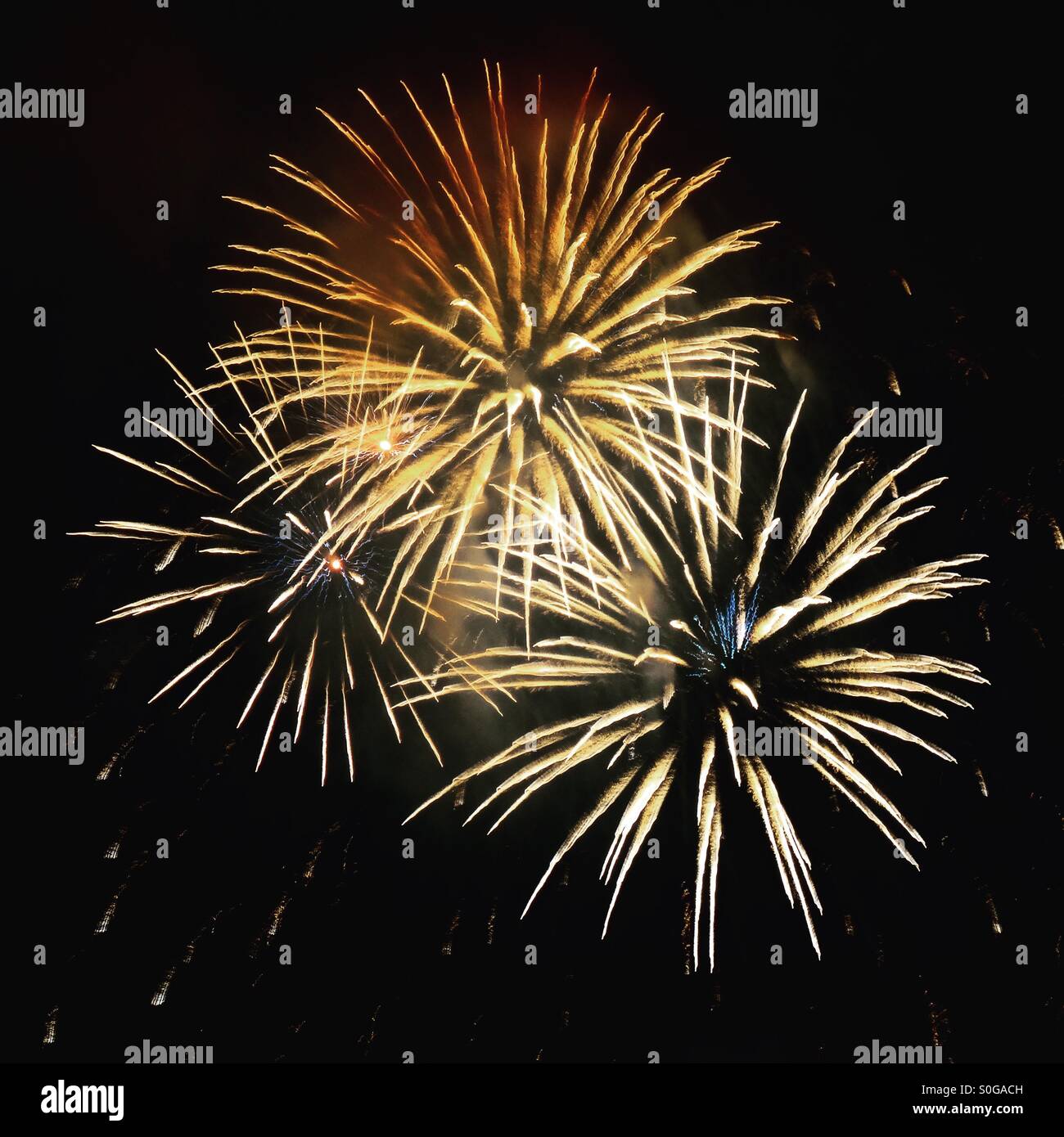 Fireworks - Smartphone Captured Stock Image