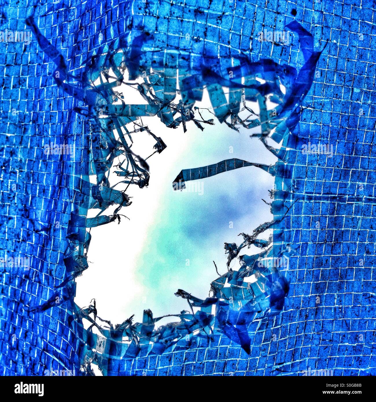 Hole - Smartphone Captured Stock Image