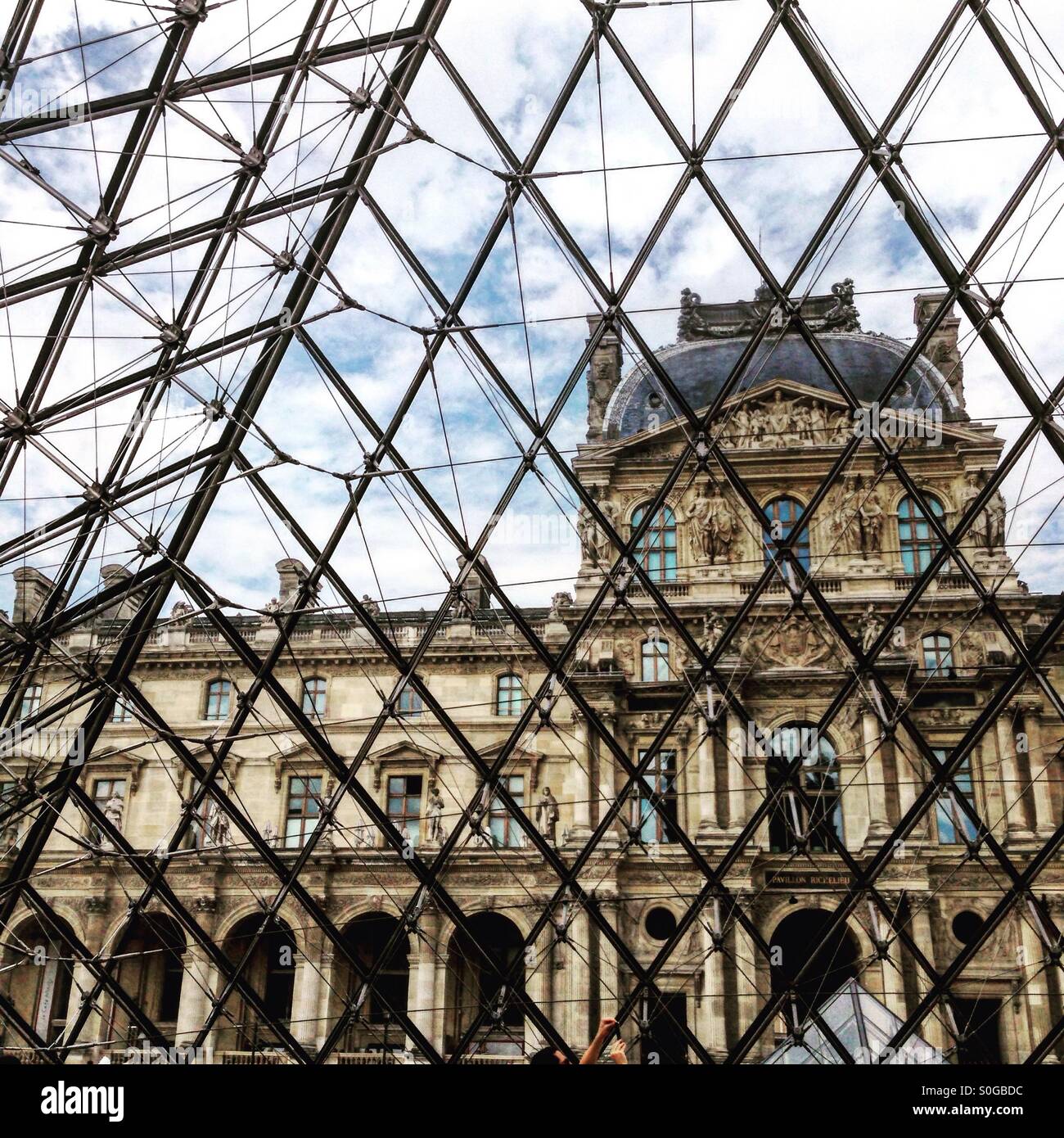 Louvre - Smartphone Captured Stock Image