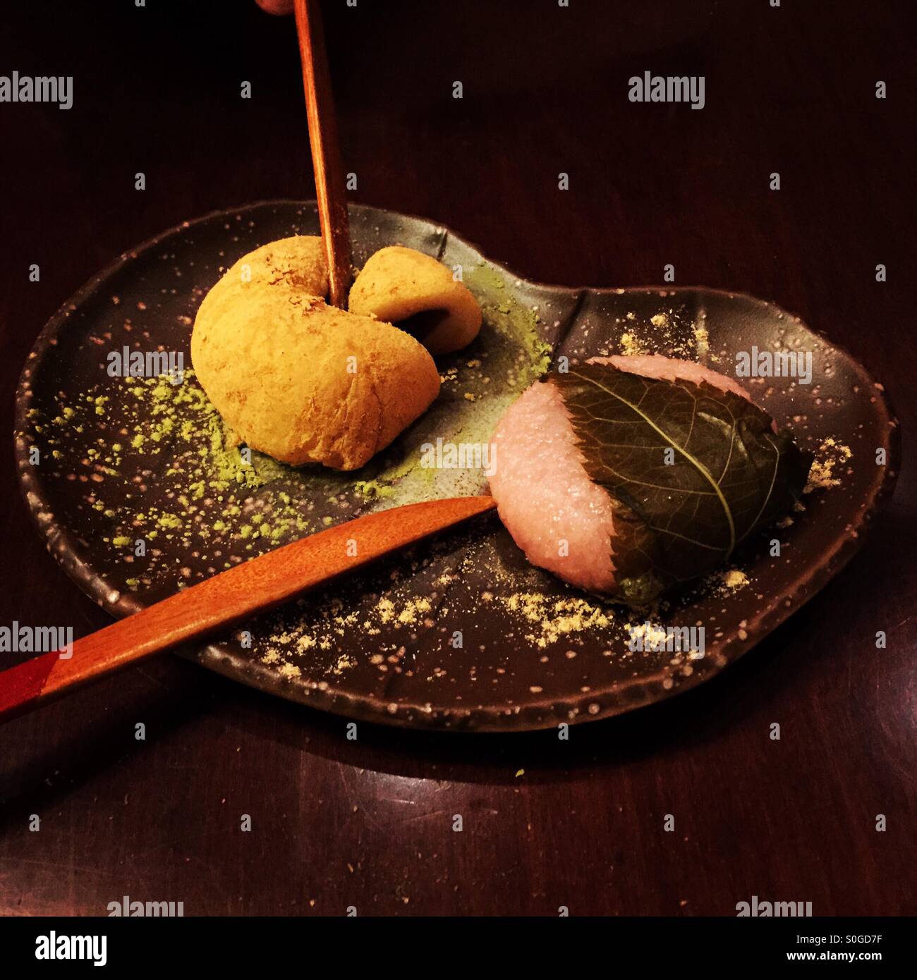 Japanese dessert - Smartphone Captured Stock Image
