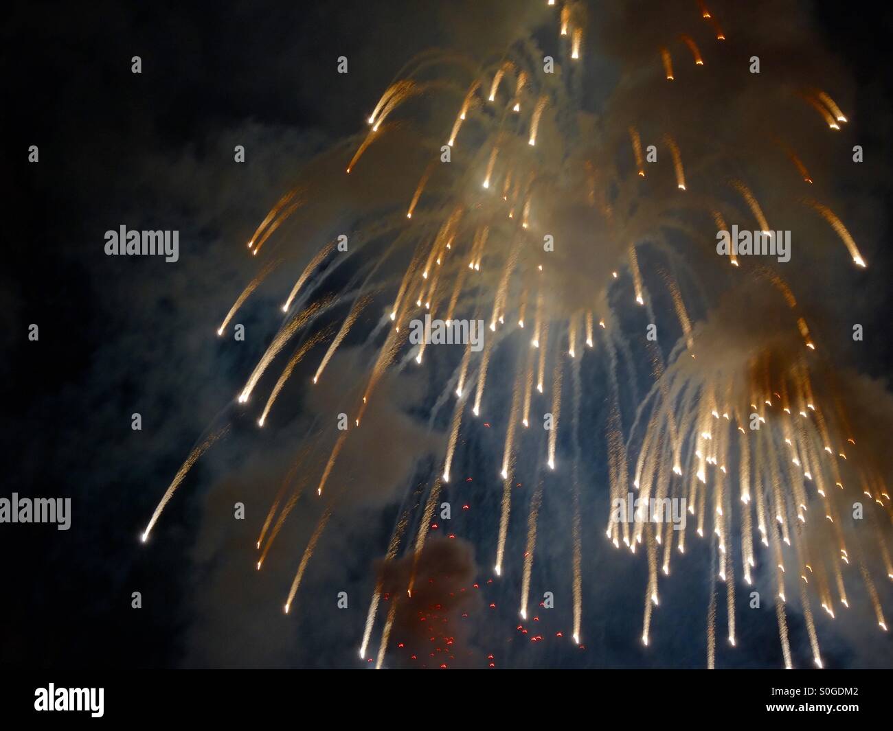 Fireworks - Smartphone Captured Stock Image