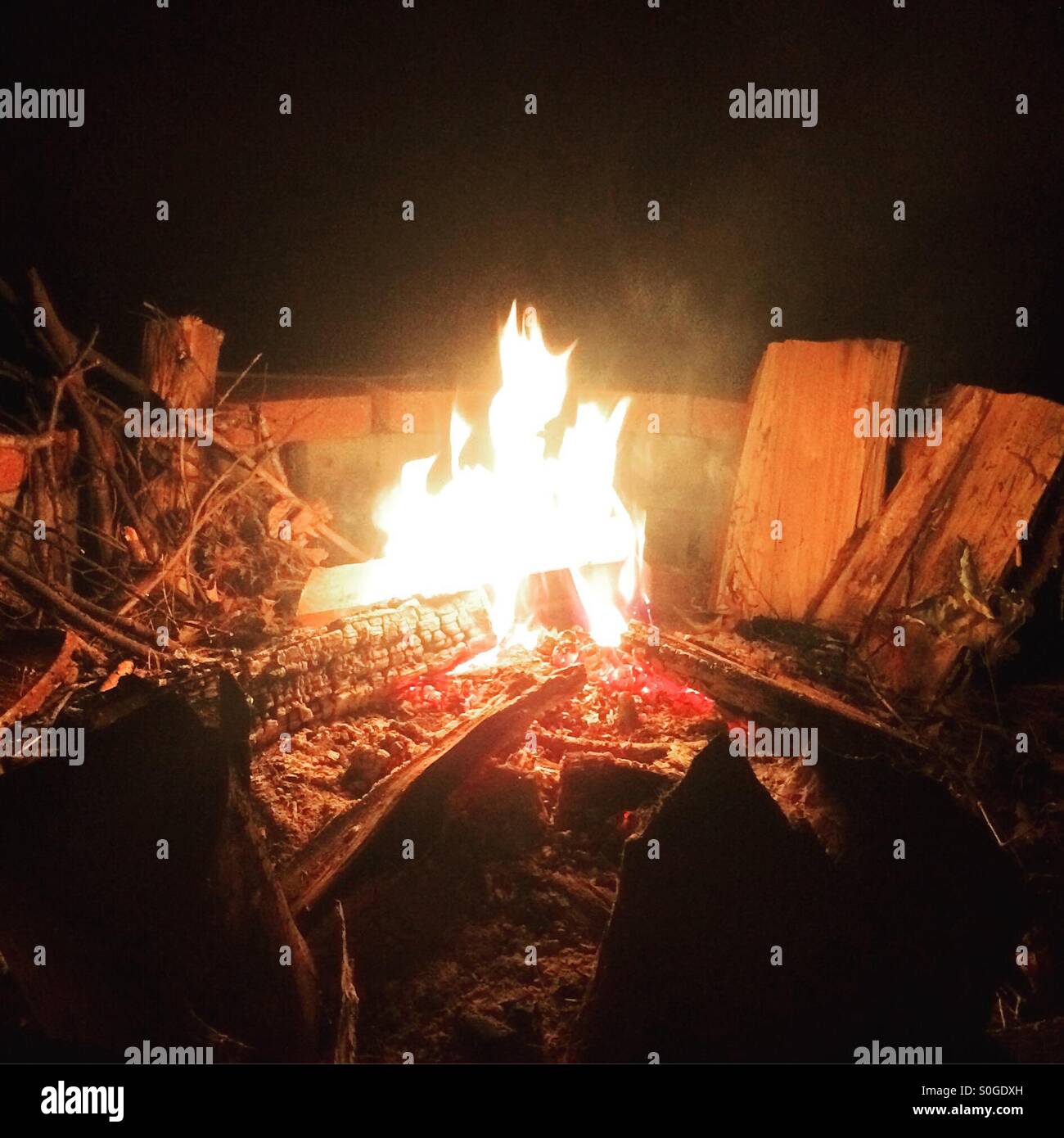 Bon fire - Smartphone Captured Stock Image