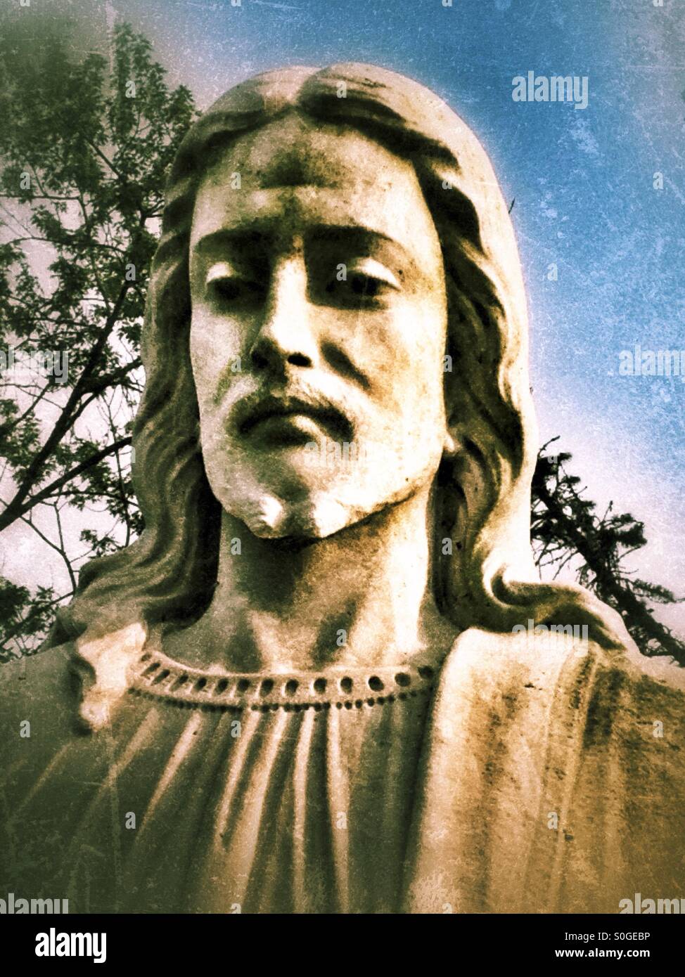A Jesus statue (1 Stock Photo Alamy