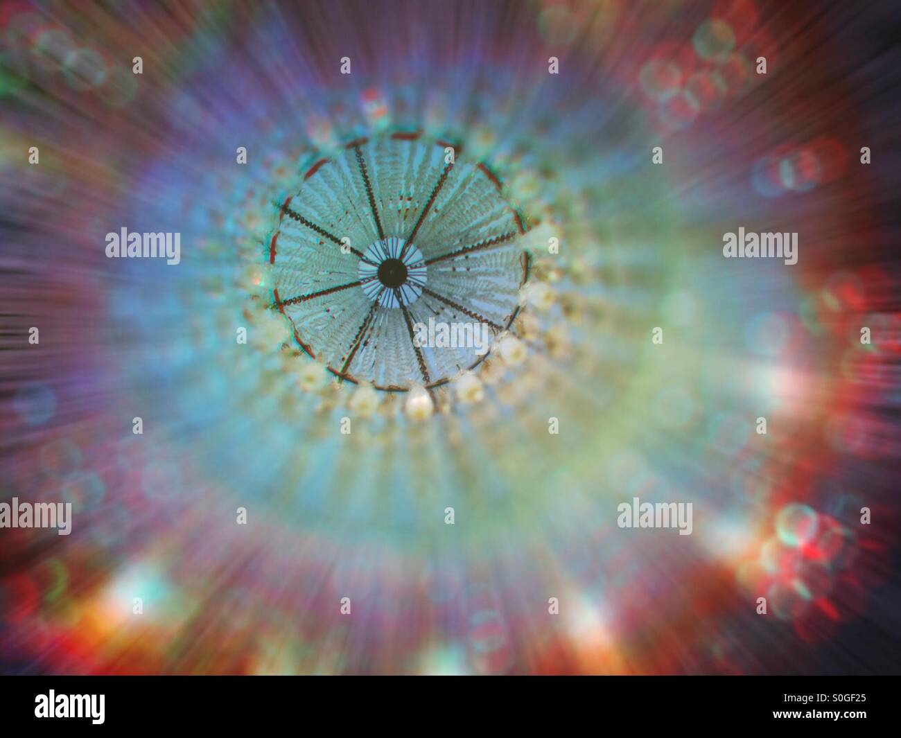 Abstract bokeh circles - Smartphone Captured Stock Image