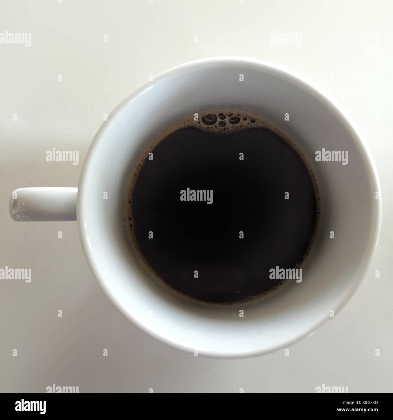 Black coffee - Smartphone Captured Stock Image