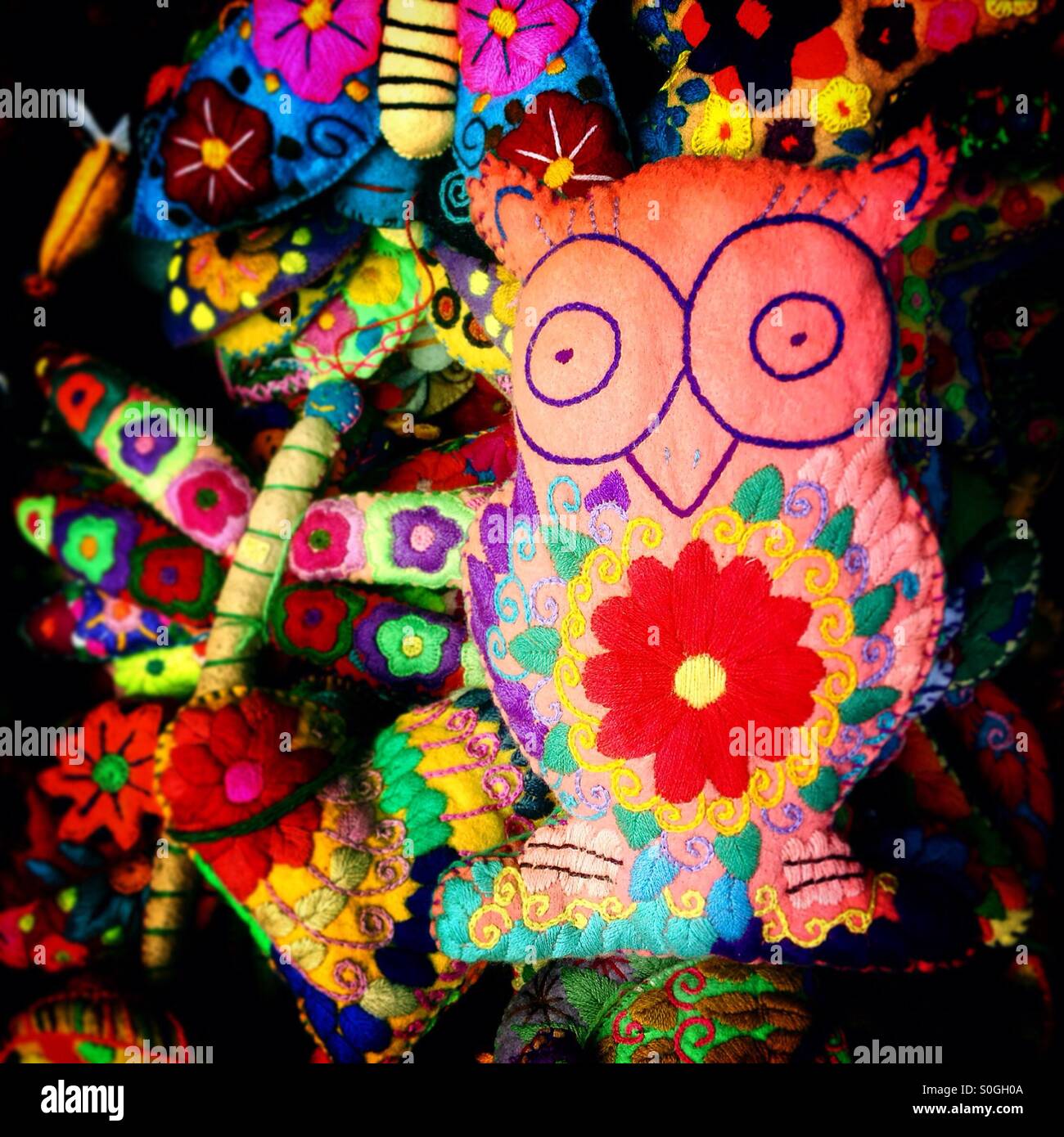 An doll made by Chamula indigenous of Chiapas, Mexico - Smartphone Captured Stock Image