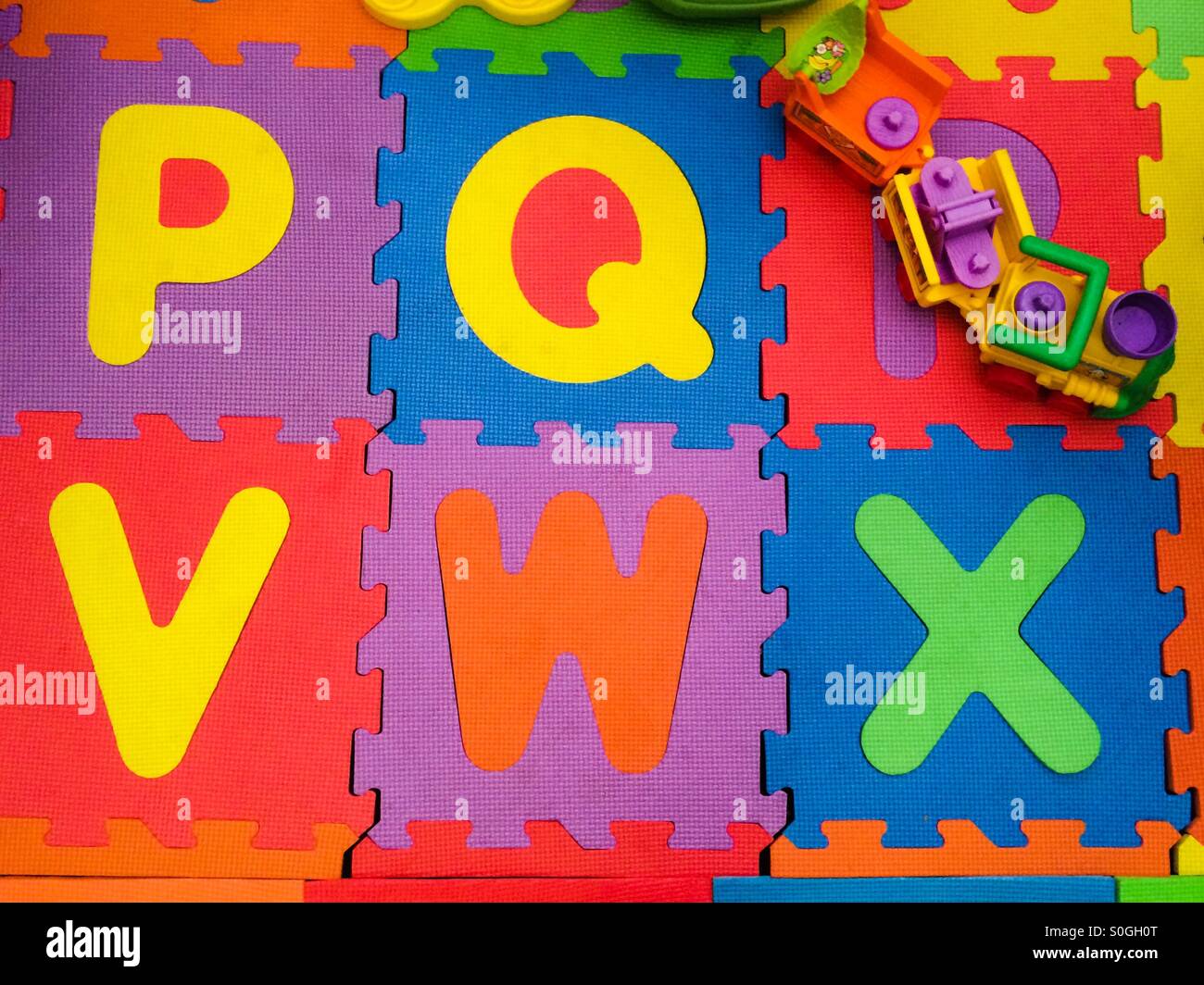 Children's play room with colorful toys - Smartphone Captured Stock Image