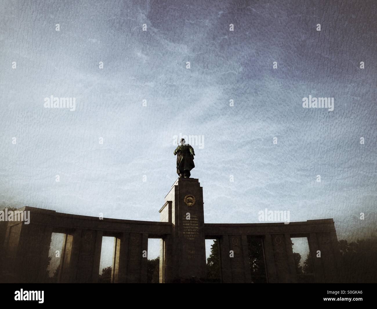 Soviet memorial in Berlin Germany - Smartphone Captured Stock Image