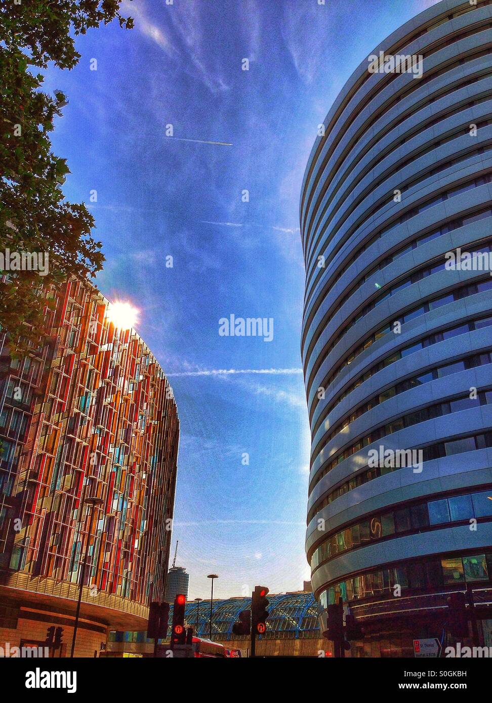 Modern architecture in Lambeth, London. - Smartphone Captured Stock Image