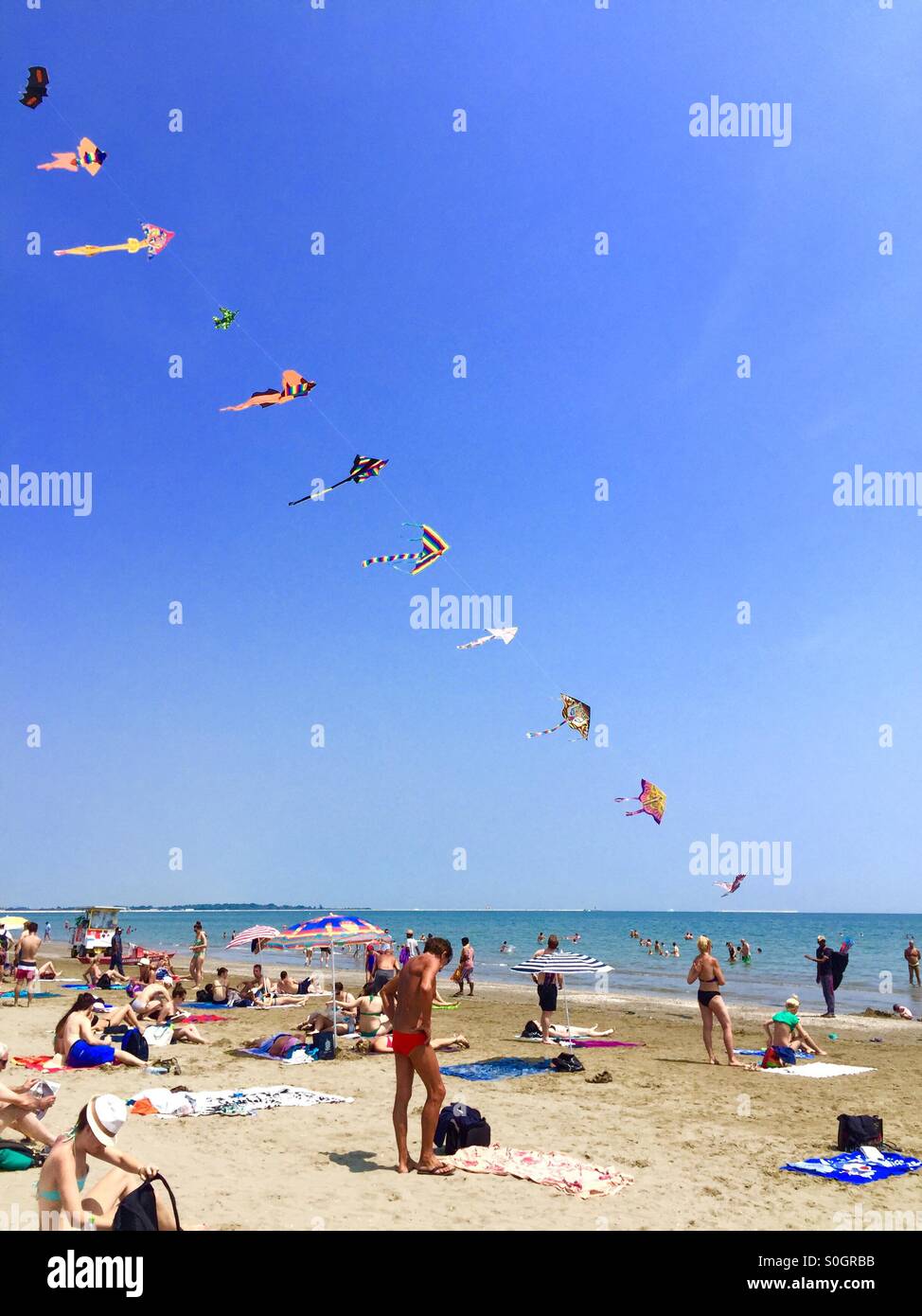 Lido beach - Smartphone Captured Stock Image