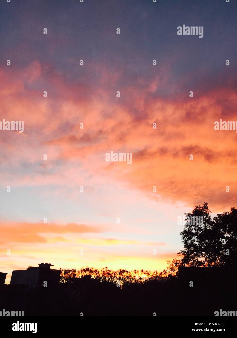 Mexico City at Sunset Stock Photo Alamy