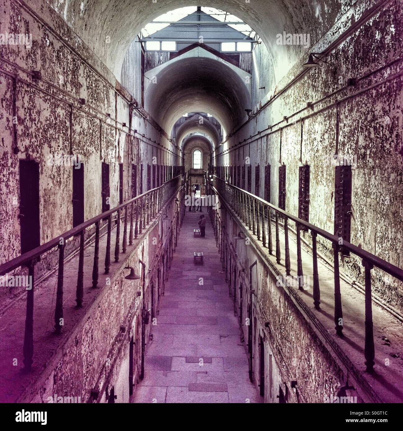 Inside Eastern State Penitentiary in Philly Stock Photo