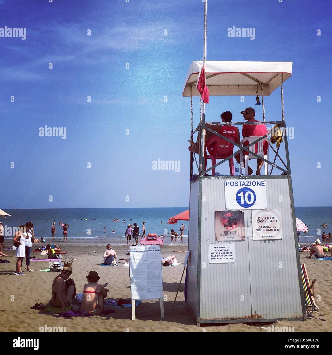 Lido beach - Smartphone Captured Stock Image