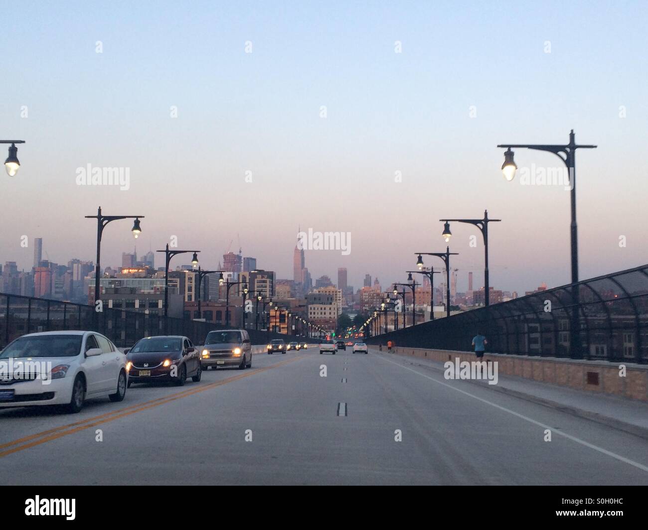 Driving into New York City Stock Photo Alamy