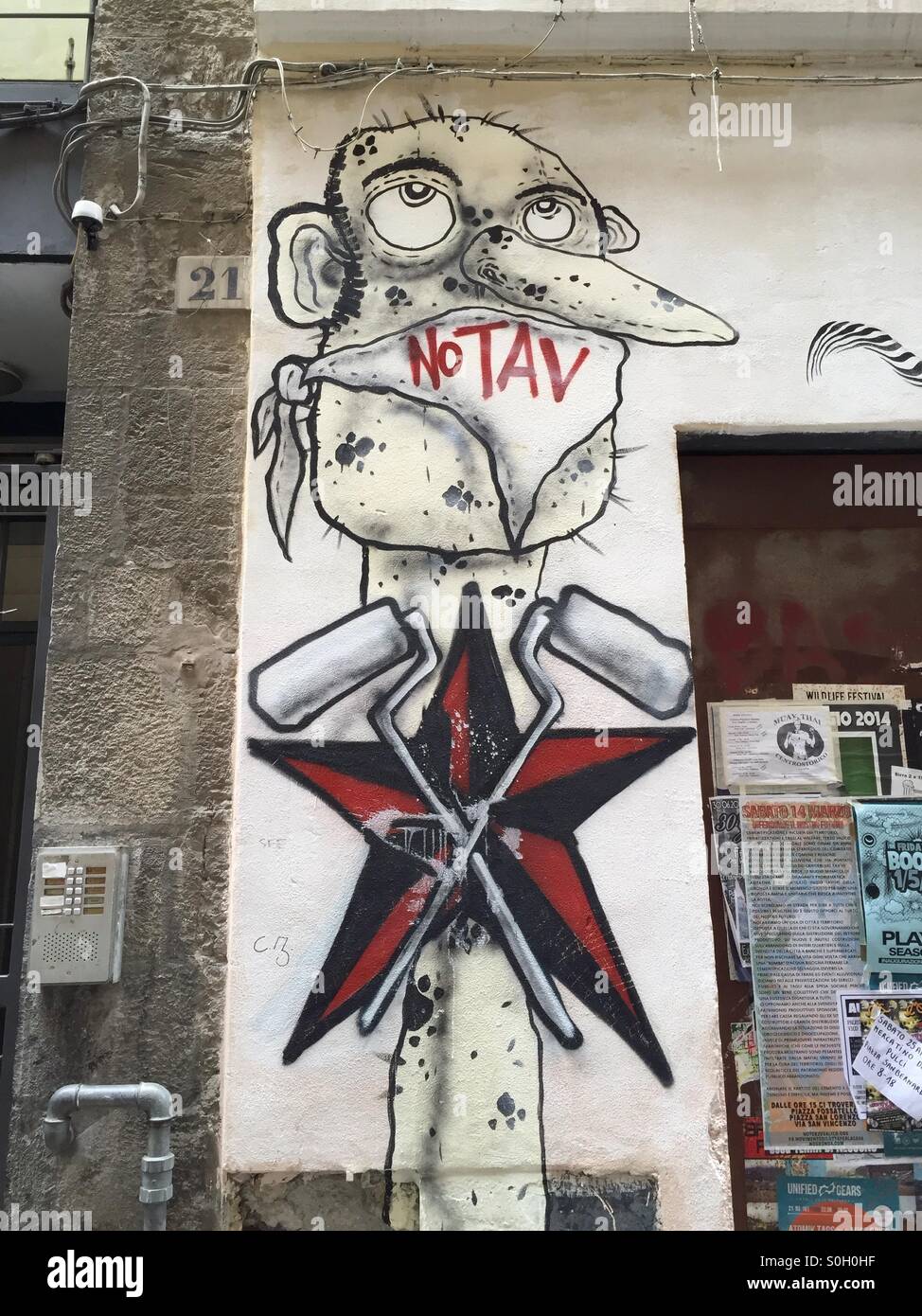 Graffiti, Genoa, Italy Stock Photo
