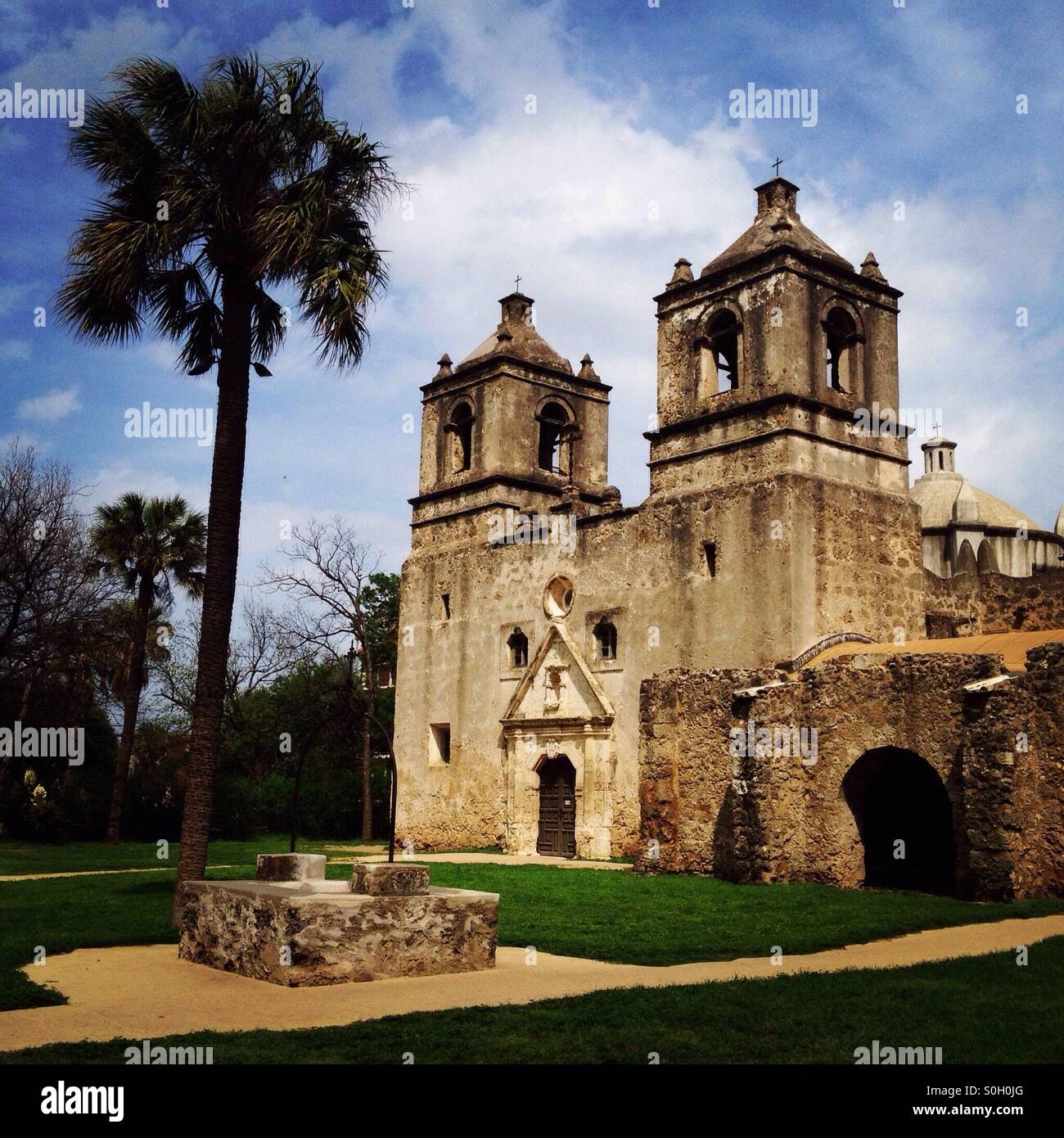 San Antonio missions Stock Photo