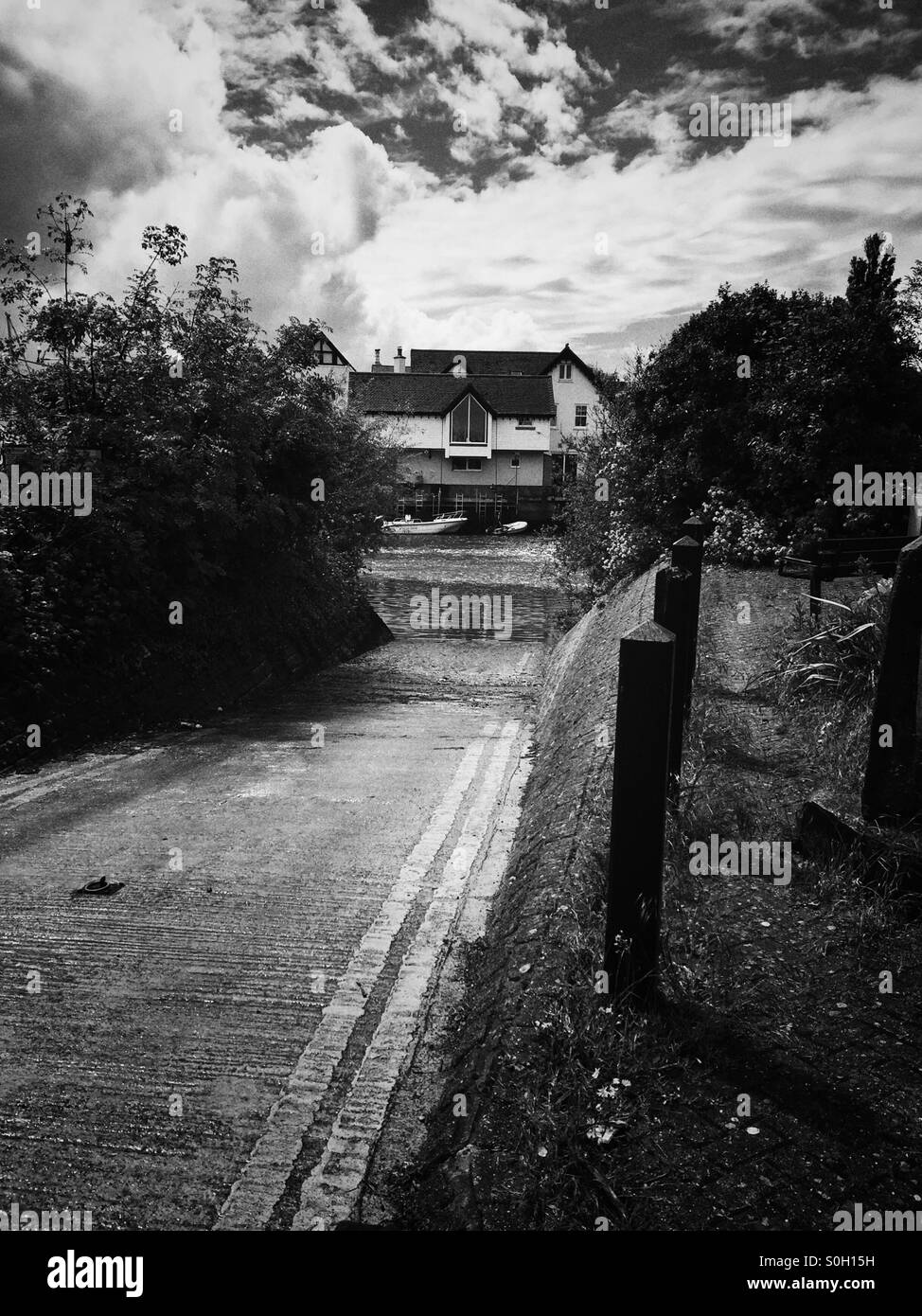 Boat ramp leading to water Dorset, UK Stock Photo Alamy