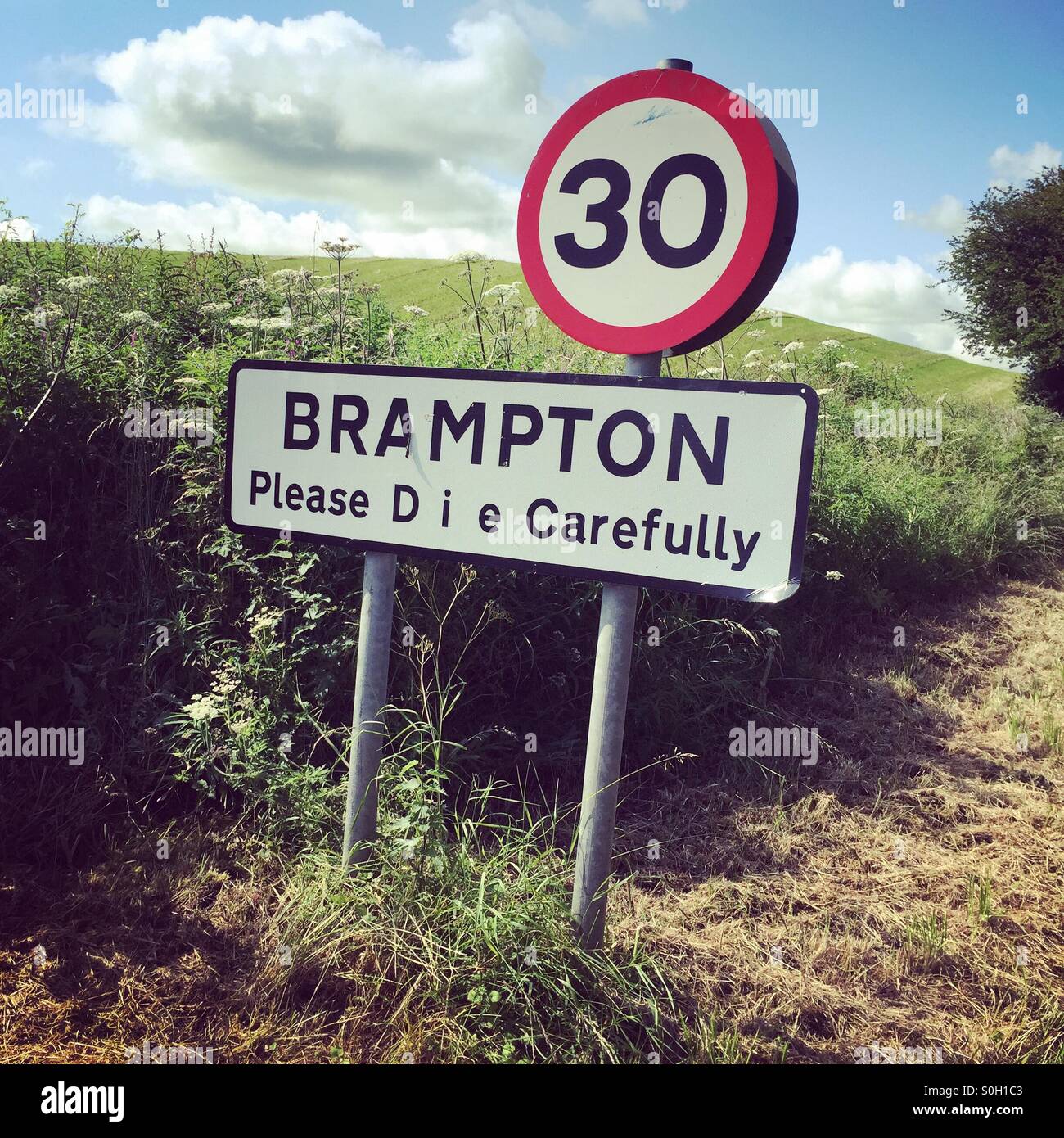 Brampton sign Stock Photo Alamy