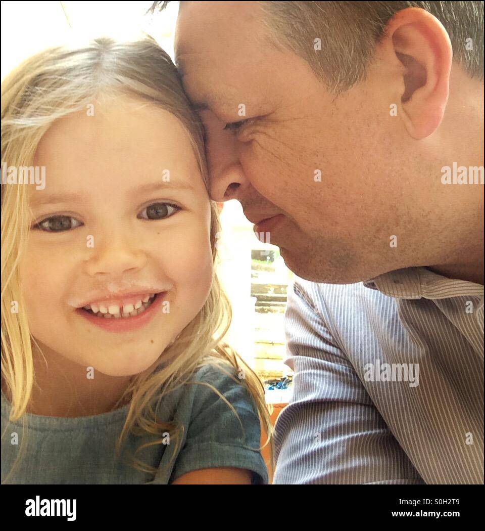 Dad and daughter Stock Photo