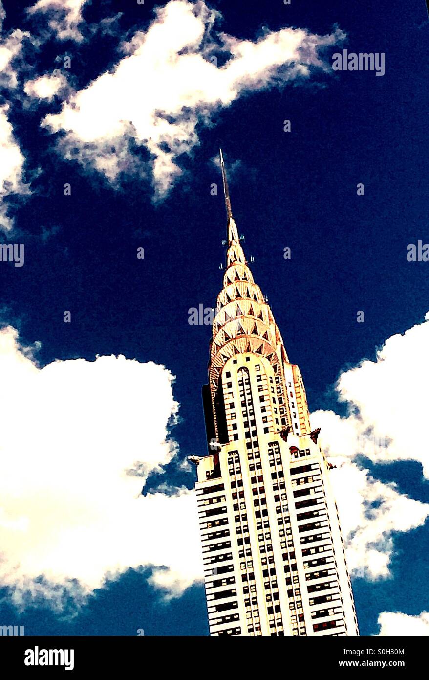 Chrysler building in New York City, USA - Smartphone Captured Stock Image