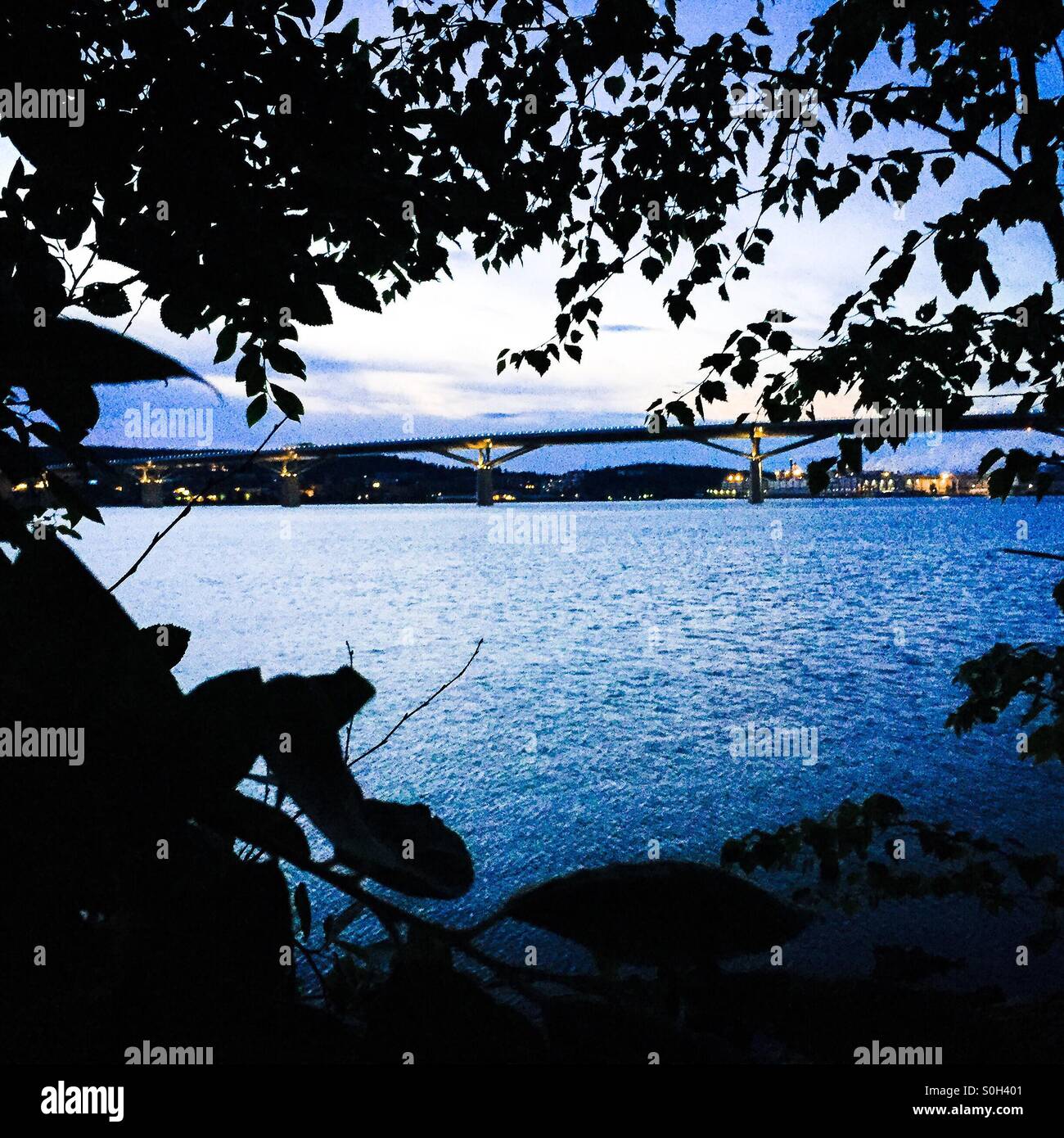 Sundsvall Bridge Stock Photo Alamy