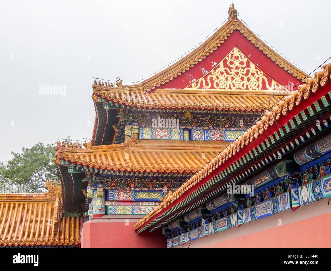 Ceilings in Forbidden City - Smartphone Captured Stock Image