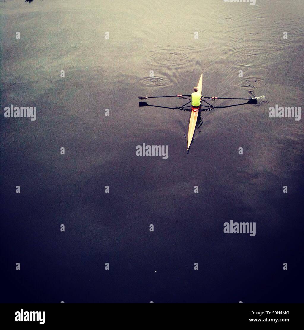 Rower - Smartphone Captured Stock Image