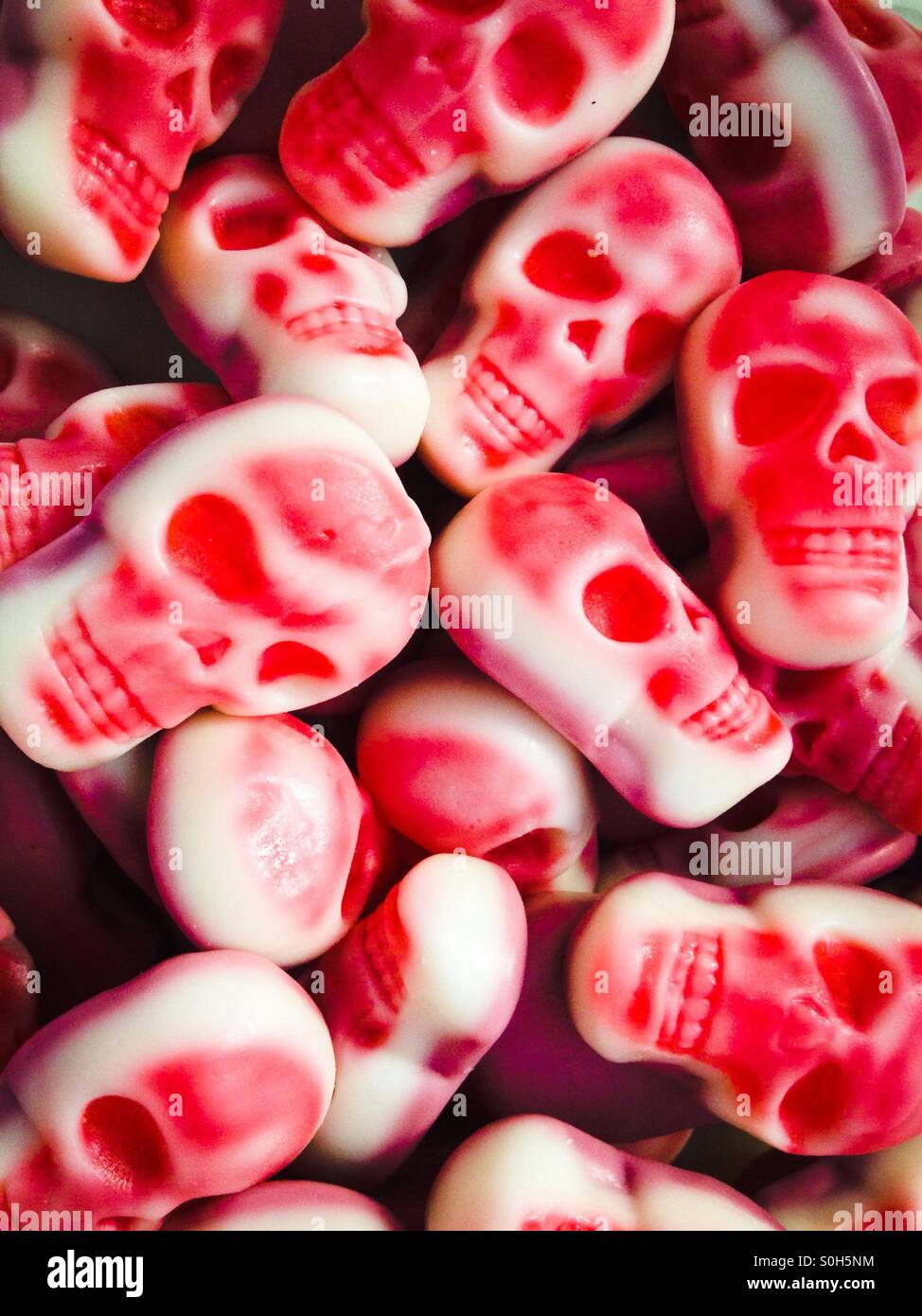 Candies with skull shape - Smartphone Captured Stock Image