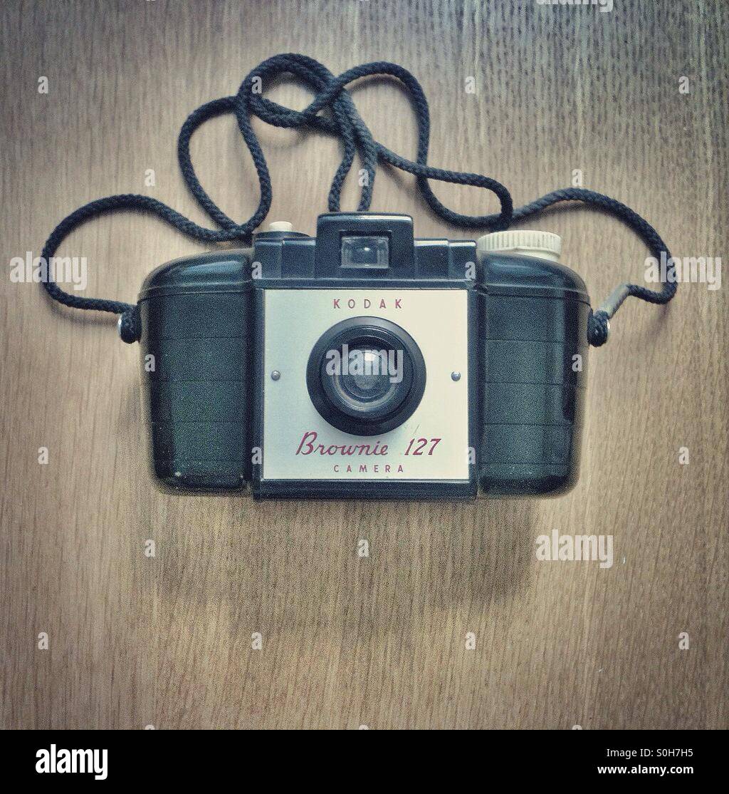Kodak brownie camera - Smartphone Captured Stock Image