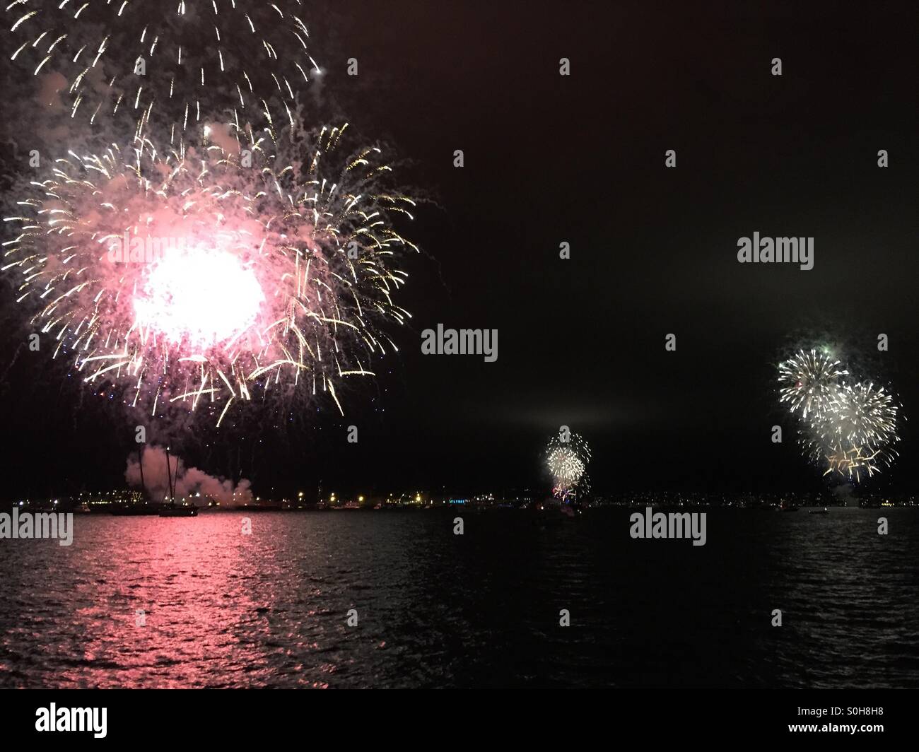 San Diego firework show Stock Photo Alamy