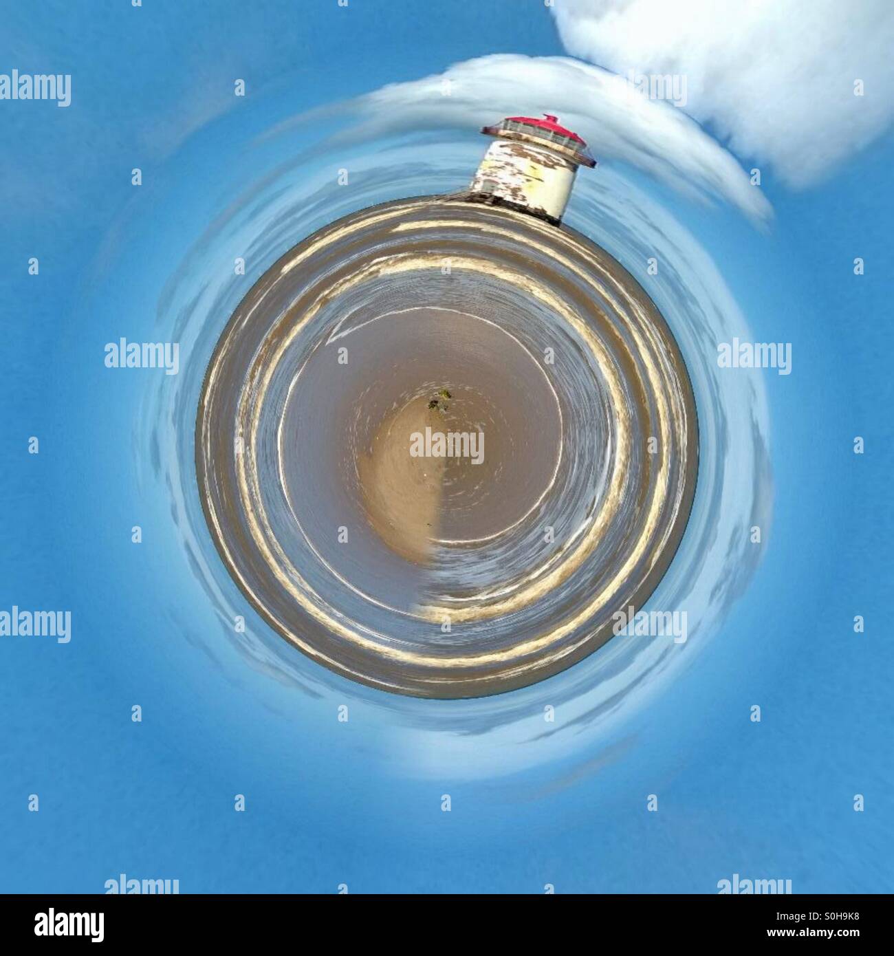 Lighthouse on top of the world! - Smartphone Captured Stock Image Lighthouse on top of the world! - Smartphone Captured Stock Image